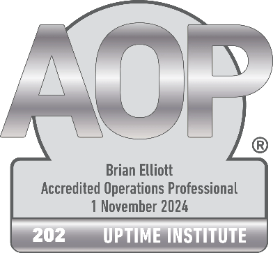 Uptime Institute accreditation badge AOP