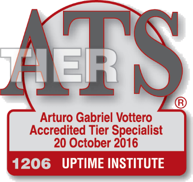 Uptime Institute accreditation badge ATS